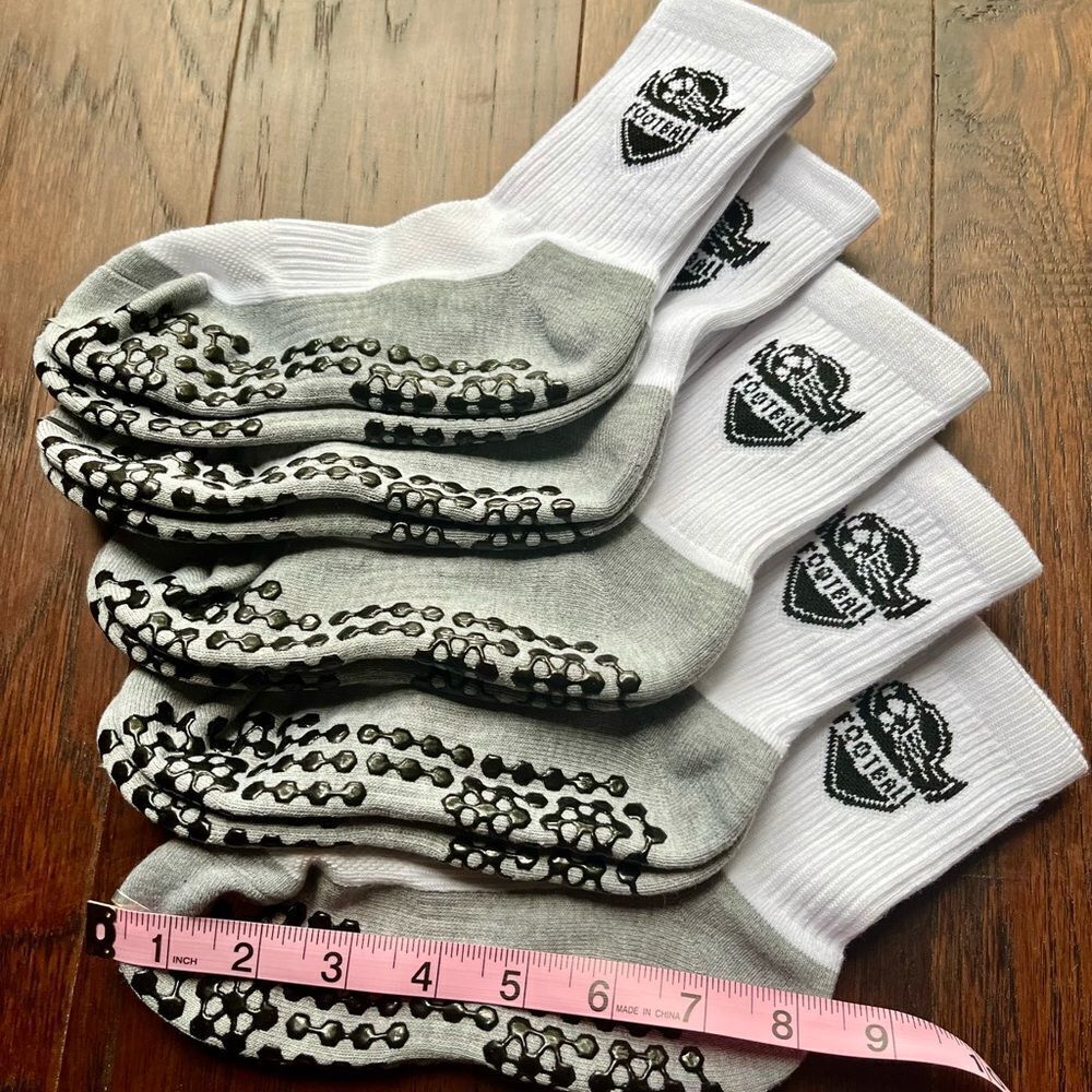 Football/Soccer Youth Custom Grip Socks- 5 Pairs NWOT - Picture 2 of 5